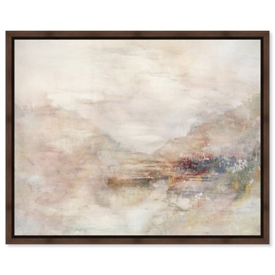 «Small Talk - Hope Bainbridge», reproduction d'art sur toile encadrée par Art Remedy, cadre en noyer, 36 x 30