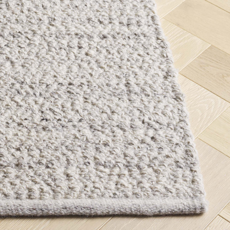 Metin Natura Handwoven Wool Rug, Rectangle 5' x 8'