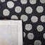 Tapis gris foncé en laine touffeté et fabriqué à la main à motif abstrait Amier-389242005