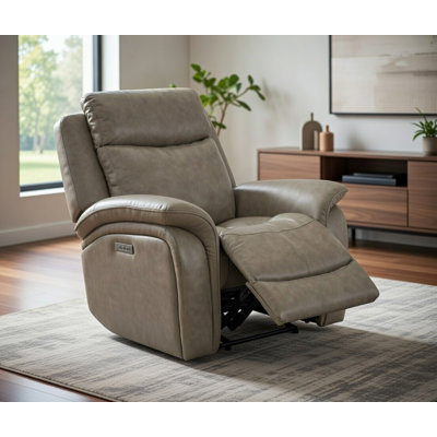 Fauteuil inclinable électrique en cuir Grayson
