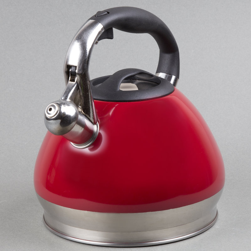 Creative Home Triumph 3,5 pte Bouilloire en acier inoxydable pour cuisinière, Rouges