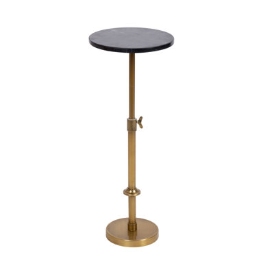Traditional Adjustable-Height Metal Pedestal Table