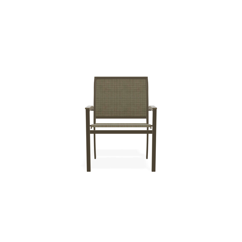 Chaise de café empilable en aluminium Bazza, Pierre Elevation, Bois de plage