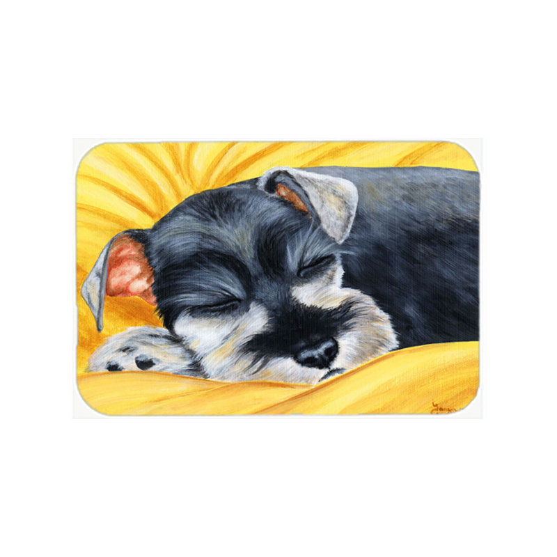 Planche à découper en verre schnauzer caroline
