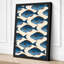 School of Fish Coastal - Wrapped Canvas-1465723011-1465723012