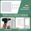 2 pièces 10 x 10 pouces en aluminium Gable Vents Attic Vents