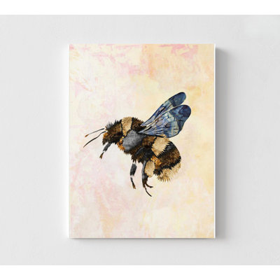 Flying Bumblebee, reproduction d'aquarelle (encadrée ou non, décoration murale)