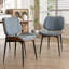 Chaises de salle à manger rembourrées en cuir de polyuréthane, chaises d'appoint pour salles à manger, cuisines et salons-109327968