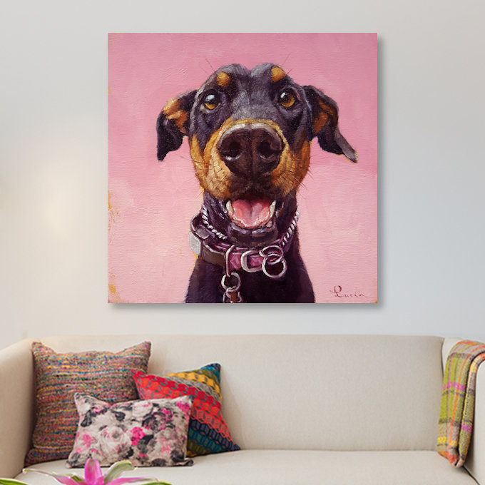 « follow your nez xii », impression sur toile, H 18 po x l 18 po x P 1,5 po, Pas de tapis, Toile tendue