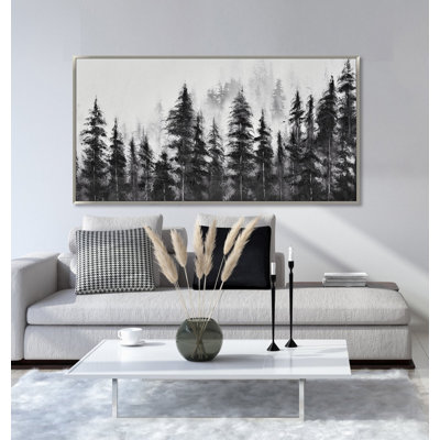 Misty Pines, art mural sur toile