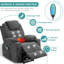 Fauteuil de massage inclinable électrique chauffant