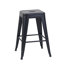 Tabouret à hauteur de comptoir 24 po, ensemble de 4 tabourets de bar en métal sans dossier, empilable, amovible et facile à assembler, pour économiser de l'espace pour un îlot de cuisine / bar / café / salle à manger-1258414947