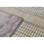 Wool Striped Area Rug in Cream/Crimson/Brown