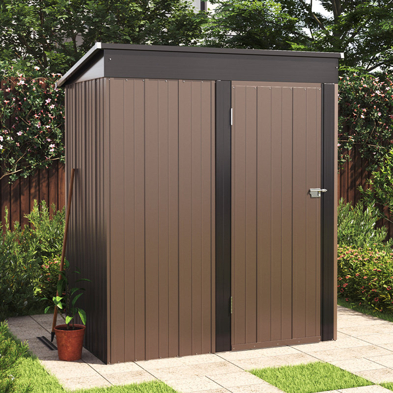 5 ft. W X 3 ft. D Metal Tool Shed