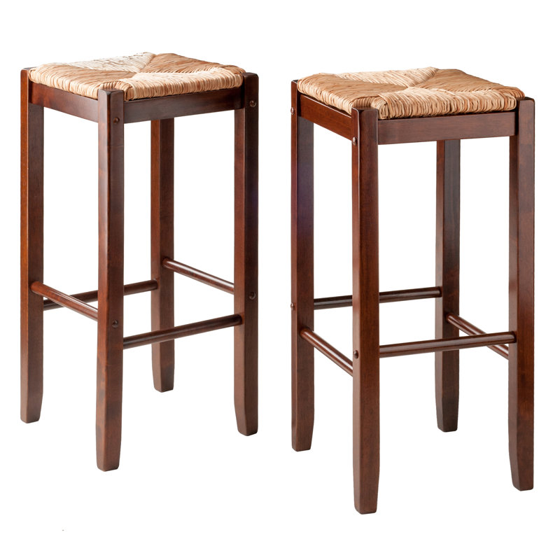 Counter Stool with Solid Wood Frame, Bar Stool (29.02" Seat Height)
