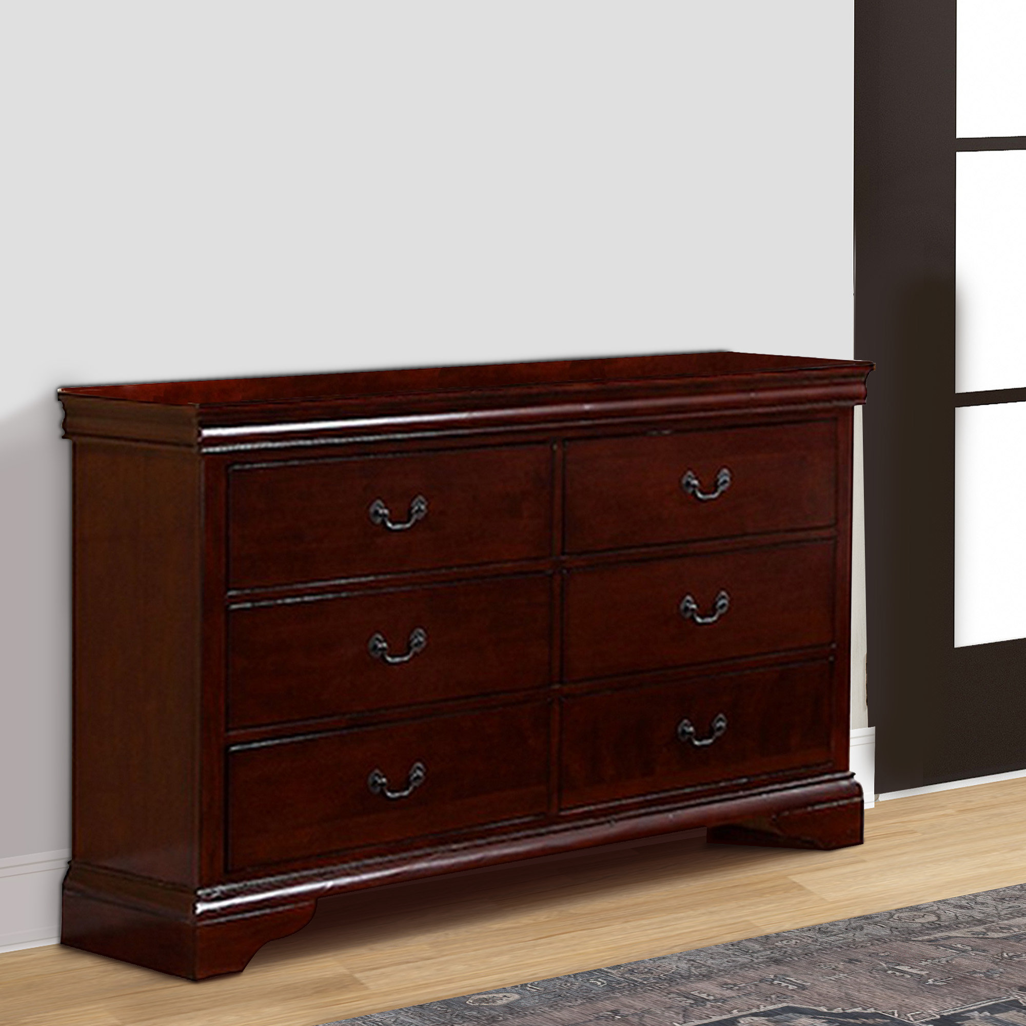 ELOISE 6-drawer dresser made in Canada in birch wood