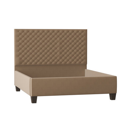 Lit plateforme tapissier Leigh