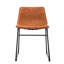 Chaise d'appoint rembourrée en métal Chronister-1458076147