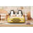 Twin Size Race Car-Shaped Platform Bed With Wheels-1117758031