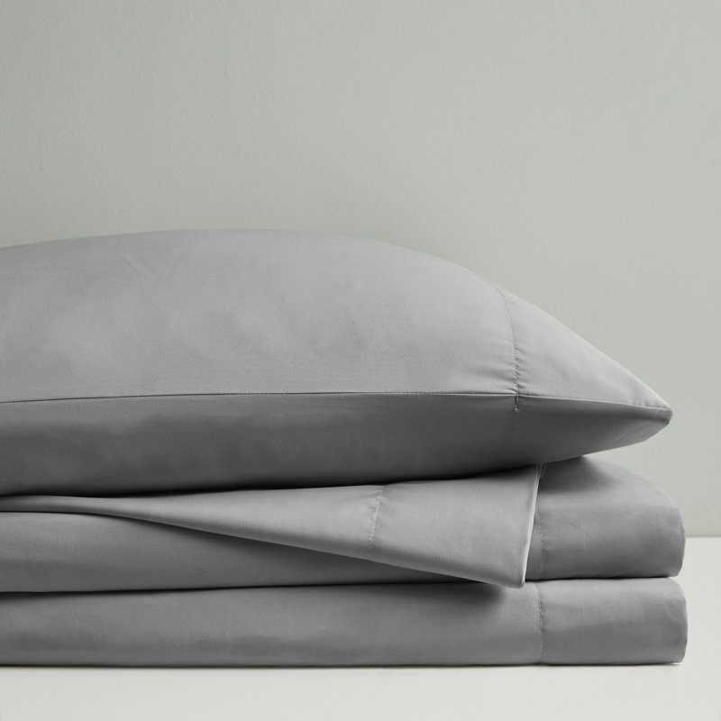 Smart All Season Microfiber Sheet Set, Full XL, Gray