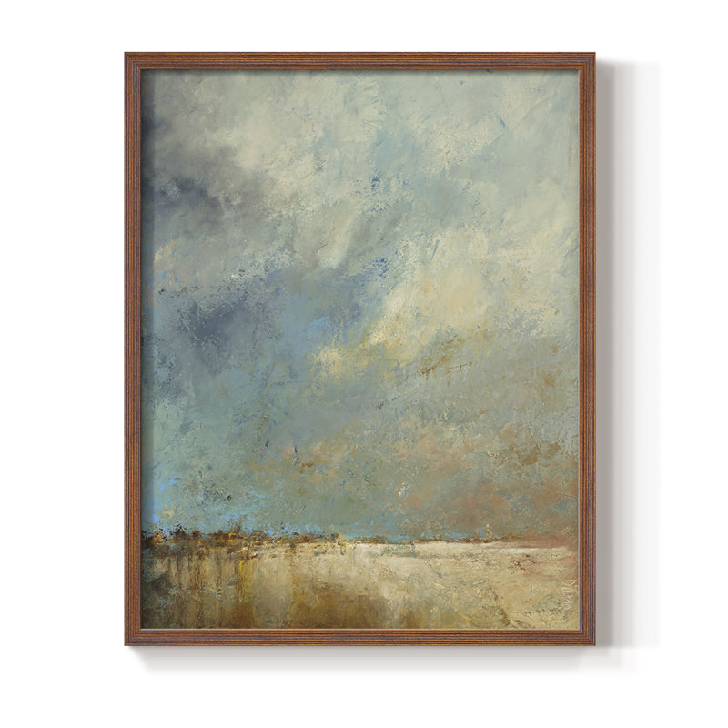 Vista Grande Framed Print - Solid Wood, 20" H x 16" W, Brown