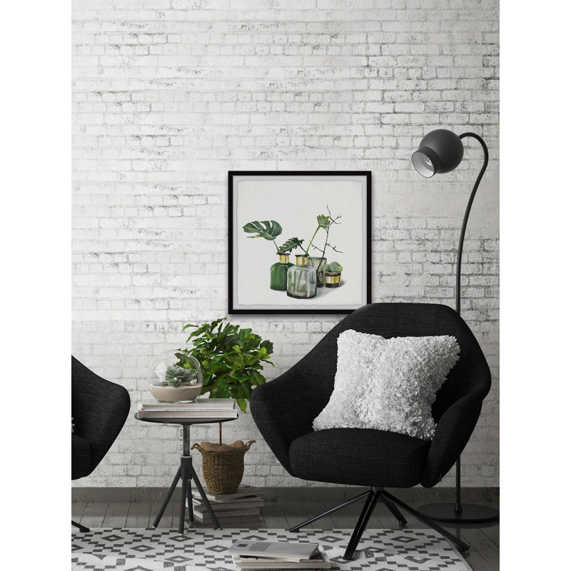 Green and Gold Framed Canvas Print for Kids, 12" x 12"