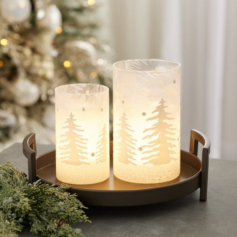 Ensemble d'ouragan en verre 4 pièces