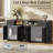Hidden Cat Litter Box Enclosure, Privacy & Odor Control With Storage, With Cat Scratching Mat & Interactive Toy Ball, Double Room Large Cat Cabinet, Indoor Cat House, Tv Stand, Side Table, Cat Washroom-1104764190