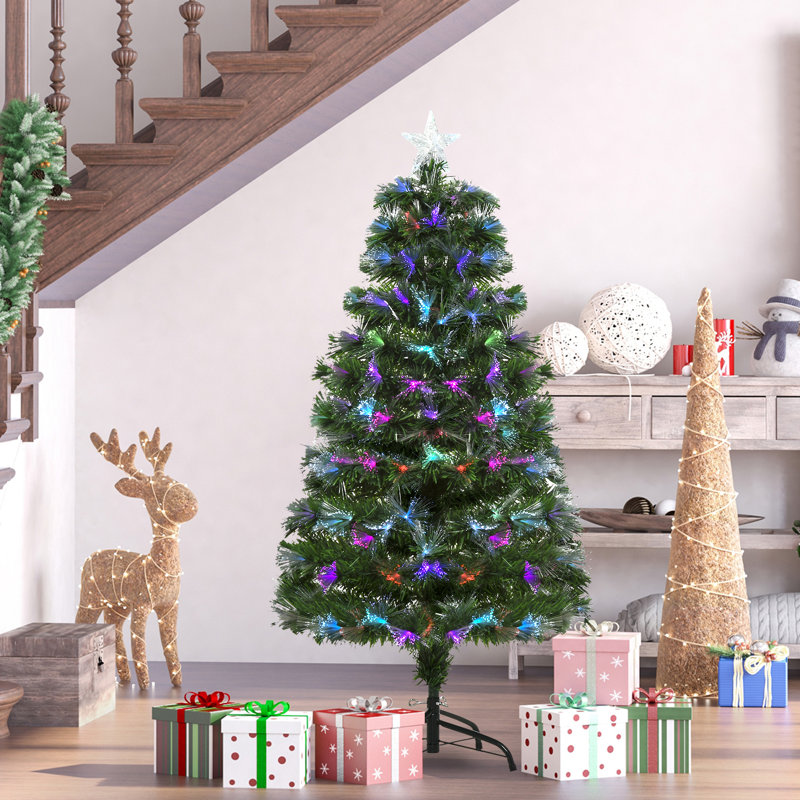 48' H Lighted Artificial Pine Christmas Tree