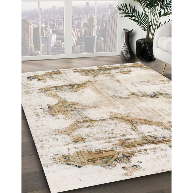Tapis abstrait moderne 874, Rond 3 pi