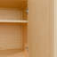 Buffet 49 "en bambou avec tablettes ouvertes et 2 portes