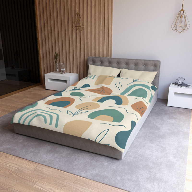  Duvet Covers No 1 Single Piece, Cream/Brown, Twin Duvet Cover
