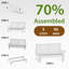 Fauteuil oscillant d'extérieur 2 places, brun cèdre-123040649