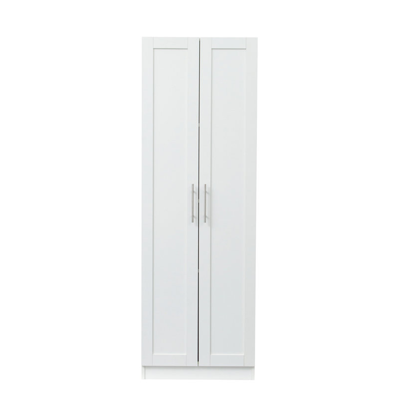 Armoire haute et armoire de cuisine avec 2 portes et 3 cloisons pour séparer 4 espaces de rangement