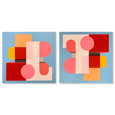 «Abstract Blocks Set», toile par Art Remedy
