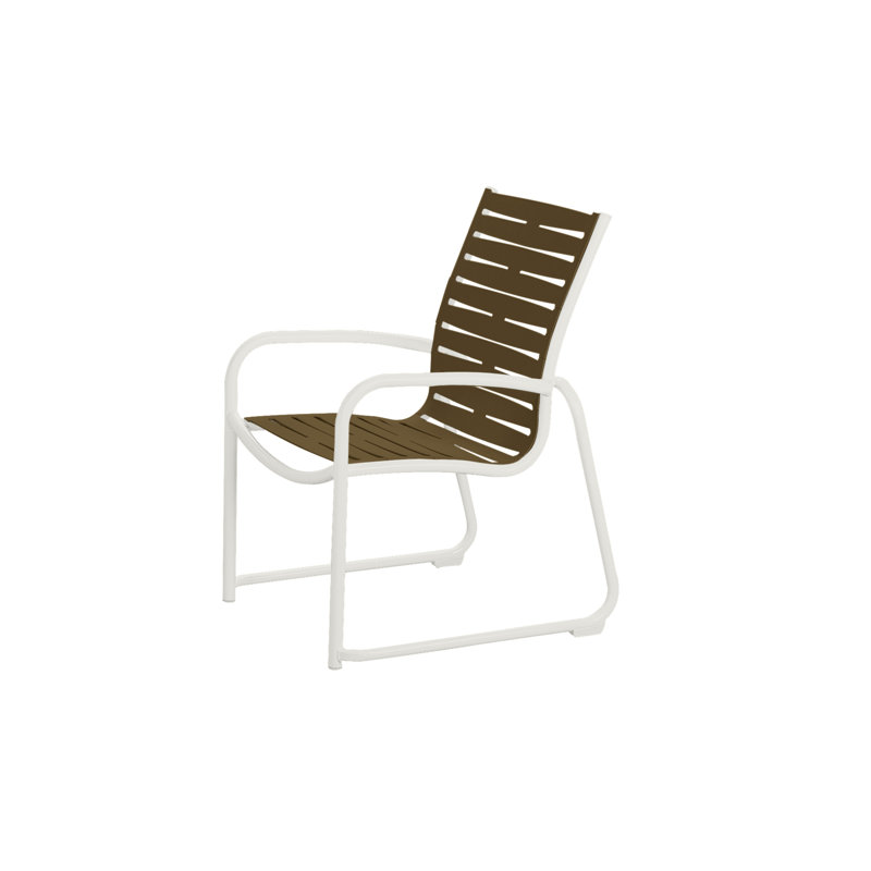 Chaise de patio empilable Millennia EZ SPAN ™, Bronze vieilli, Coquillage