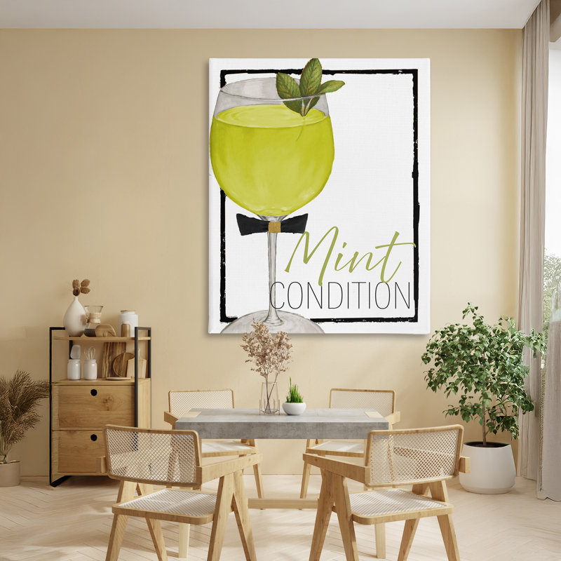 Toile de cocktail en parfait état, design par Lorenzo Collective, H 48 po x l 36 po