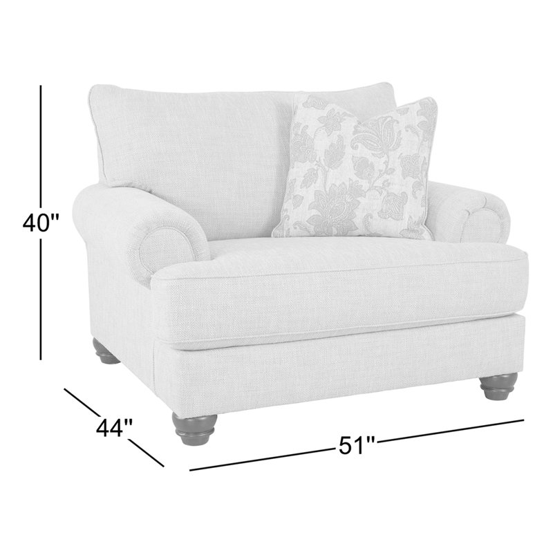 Chaise et demi en polyester Asanti