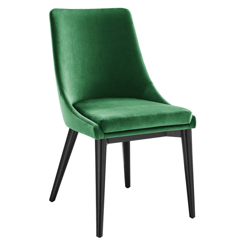 Chaise en velours Viscount Performance par Modway, Émeraude, 1