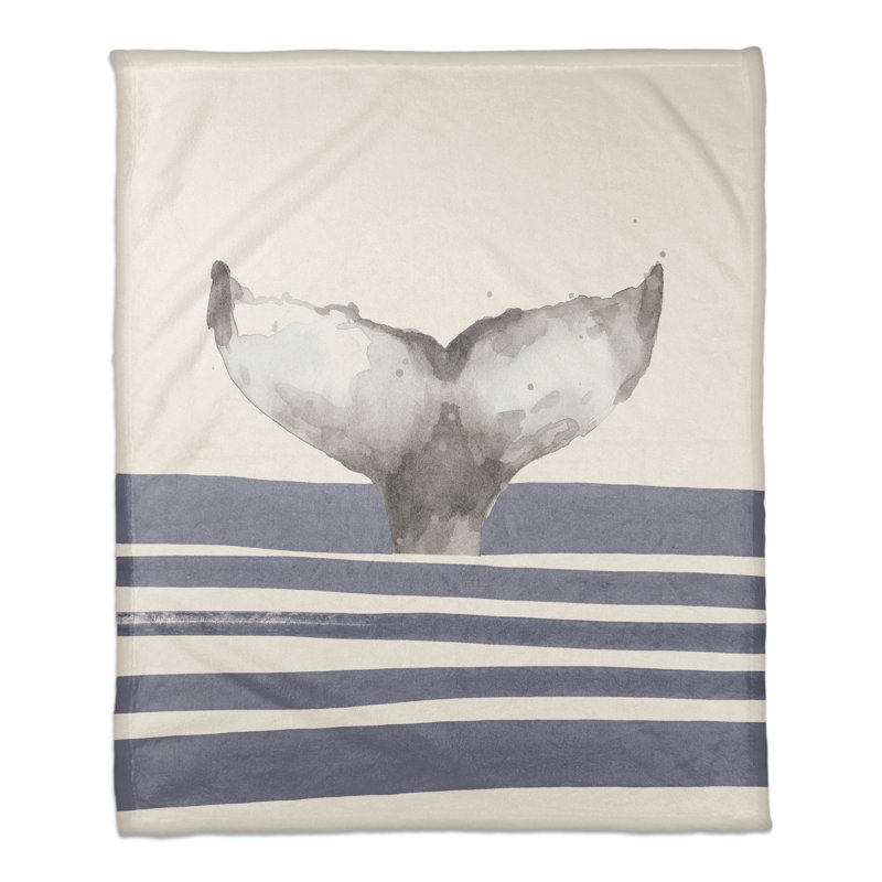 Hand Woven Throw Blanket, Navy