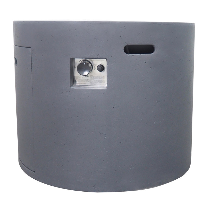 31" ROUND MGO FIRE PIT- 40 000 BTU, Gray