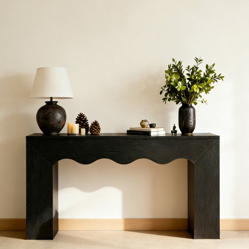 Console Retro Minimalist, H 32,28 po x l 55,12 po x P 11,81 po