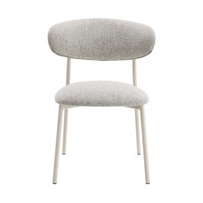 Light Gray Fabric Finish Side Chair,Set Of 2