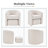 Braedin 28" Wide Modern Upholstered Barrel Chair With Storable Ottoman-1592737156