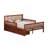 Full Size Wood Platform Bed With Guardrails On Both Sides And Two Storage Drawers-986745135-986745133