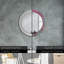 Huldar Glass Flat Wall Mirror-932189459