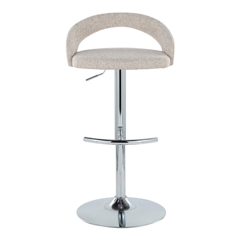 Tabouret de bar réglable, Argent
