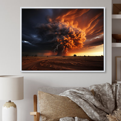 Storm Raging Inferno II - Landscapes Canvas Art Print