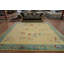 Tapis floral grand art déco à teinture végétale 12 x 12