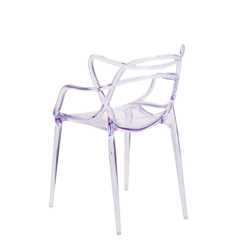 Fauteuil empilable Monte, Transparent, 2